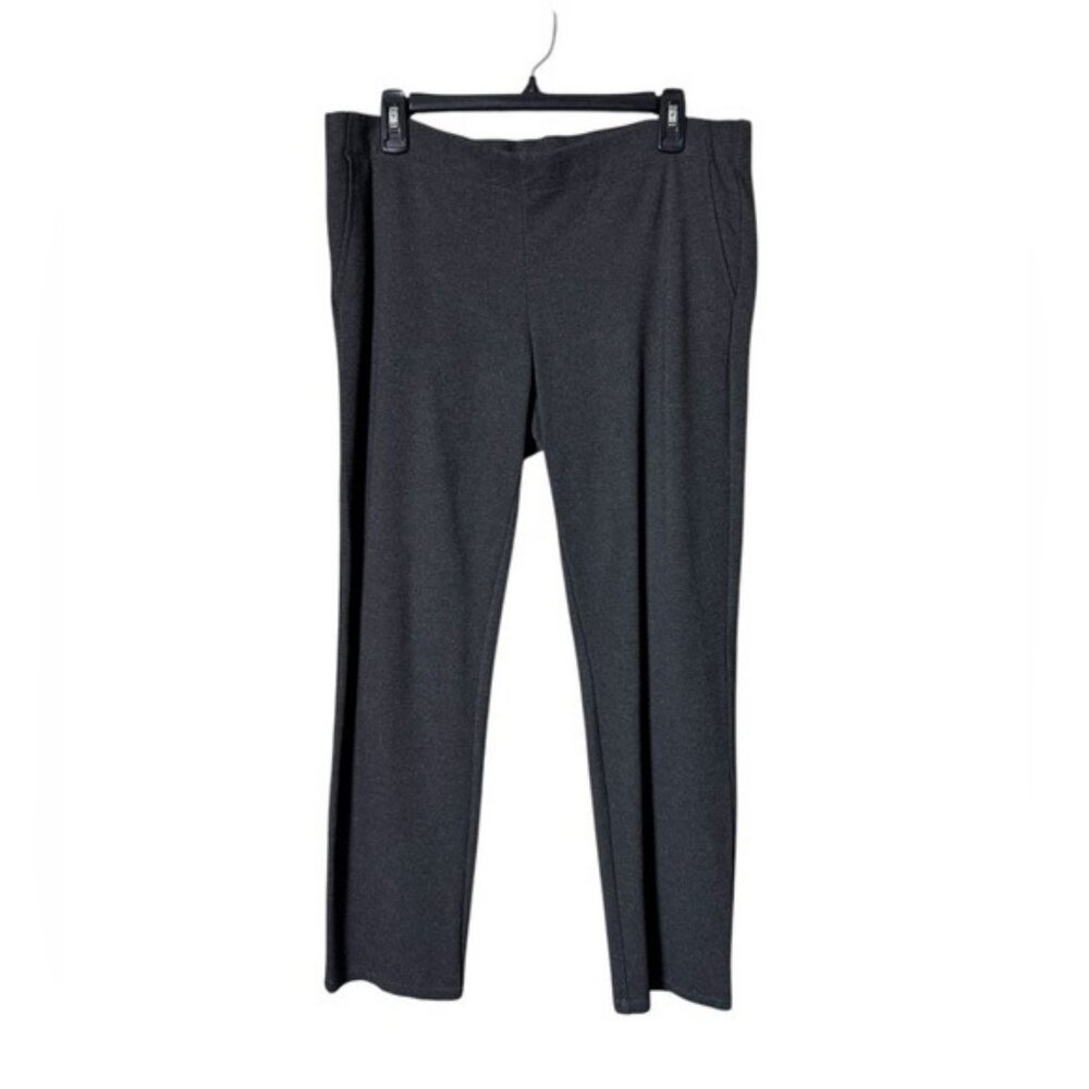 Eileen Fisher Womens Pull On Pants Small Grey Stretch Closet Staple Minimalist